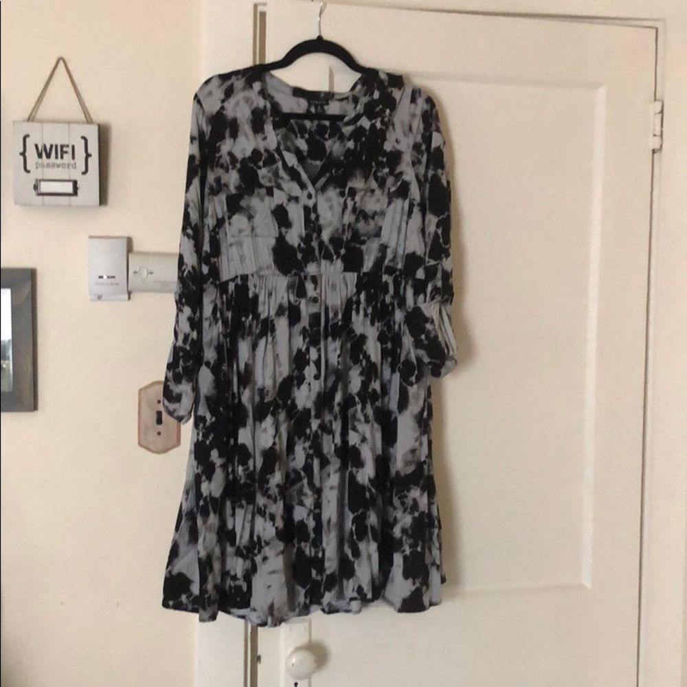 Tie Dye Button Down Dress